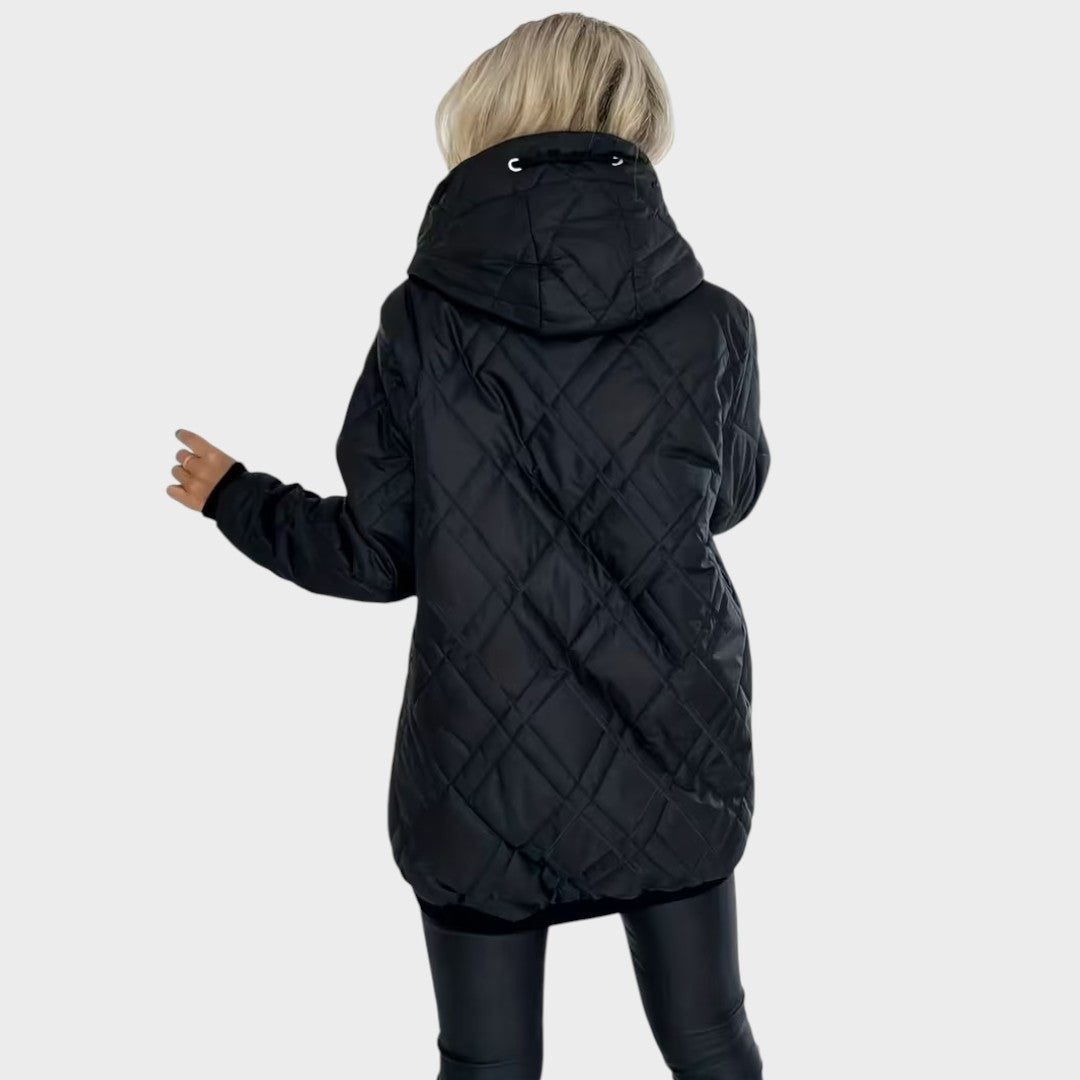 Marlena | Kaput sa kapuljačom i quilted dizajnom