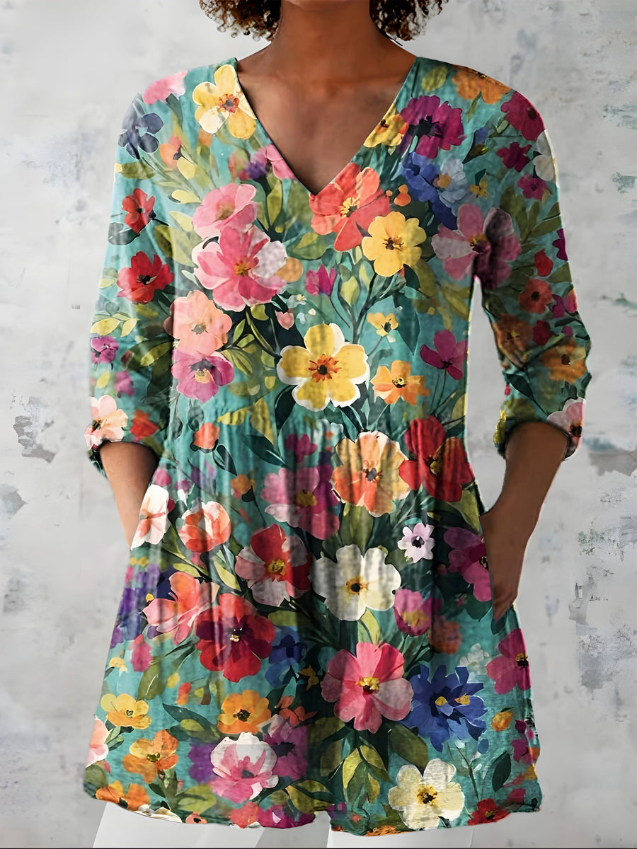 Angel | Duga Bluza sa V-Izrezom