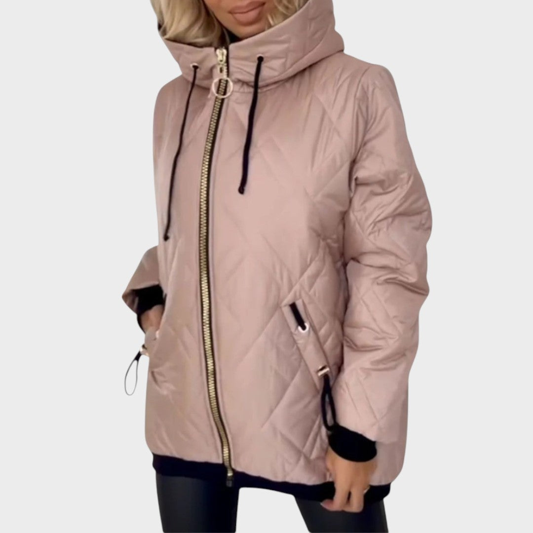 Marlena | Kaput sa kapuljačom i quilted dizajnom