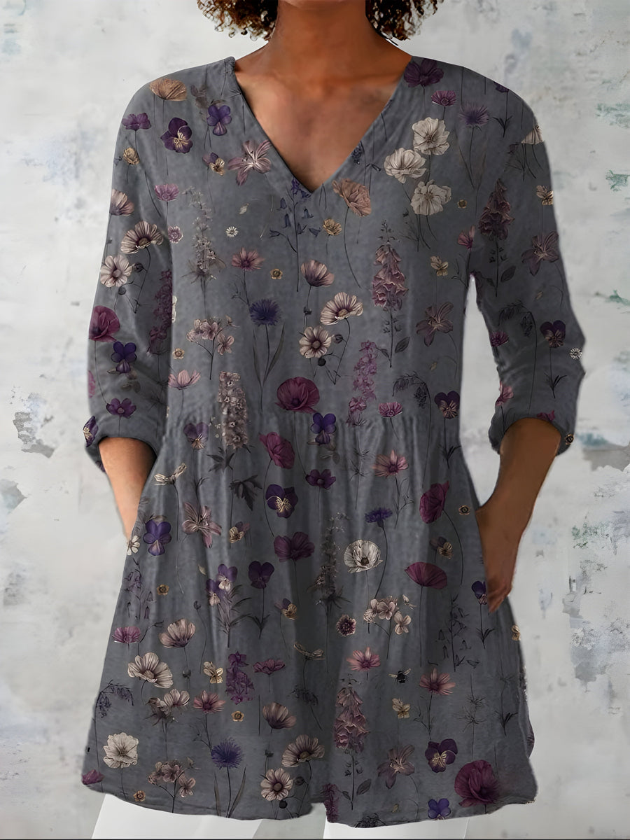 Addison | Dugačka Bluzica sa V-Izrezom