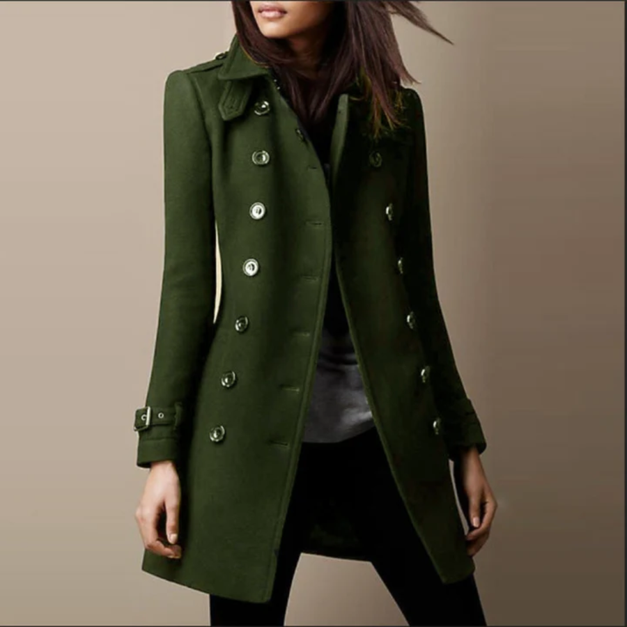 Danielle™ | Elegantna Dvostruko Dugmadna Dugačka Trench Kaput