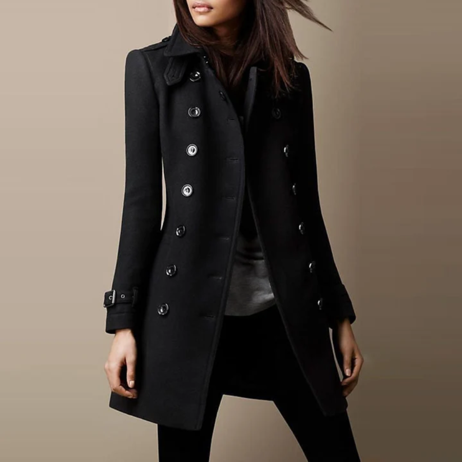 Danielle™ | Elegantna Dvostruko Dugmadna Dugačka Trench Kaput