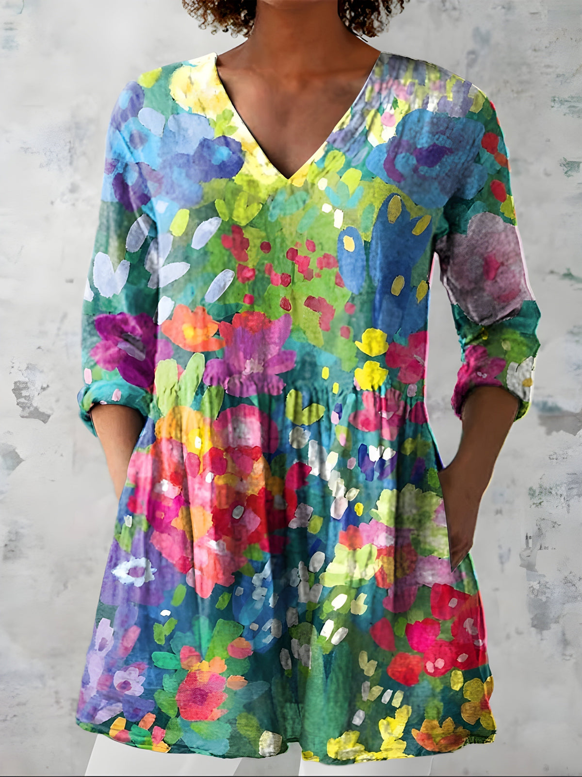 Millie | Duga Bluza sa V-Izrezom