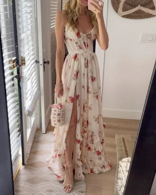 Scarlett™ | Romantična cvetna haljina