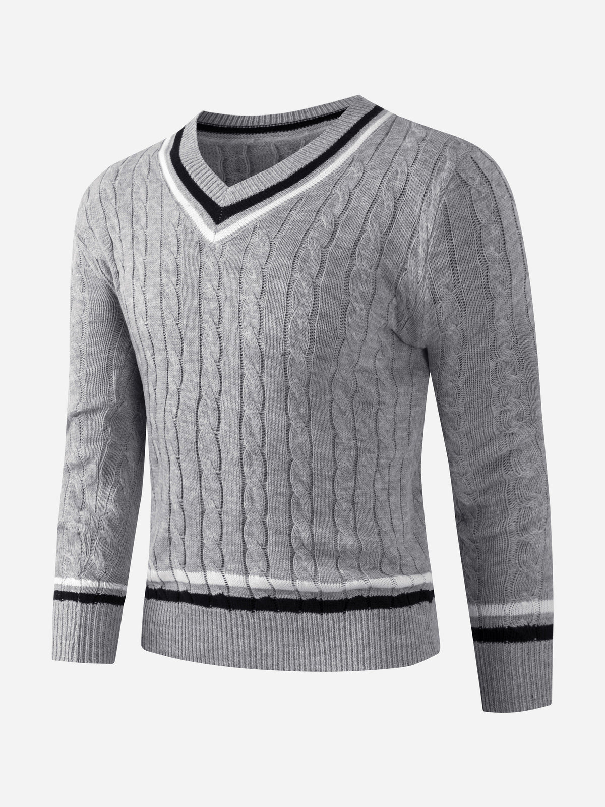 PREPPY V-IZREZ SVETR ZA MUŠKARCE