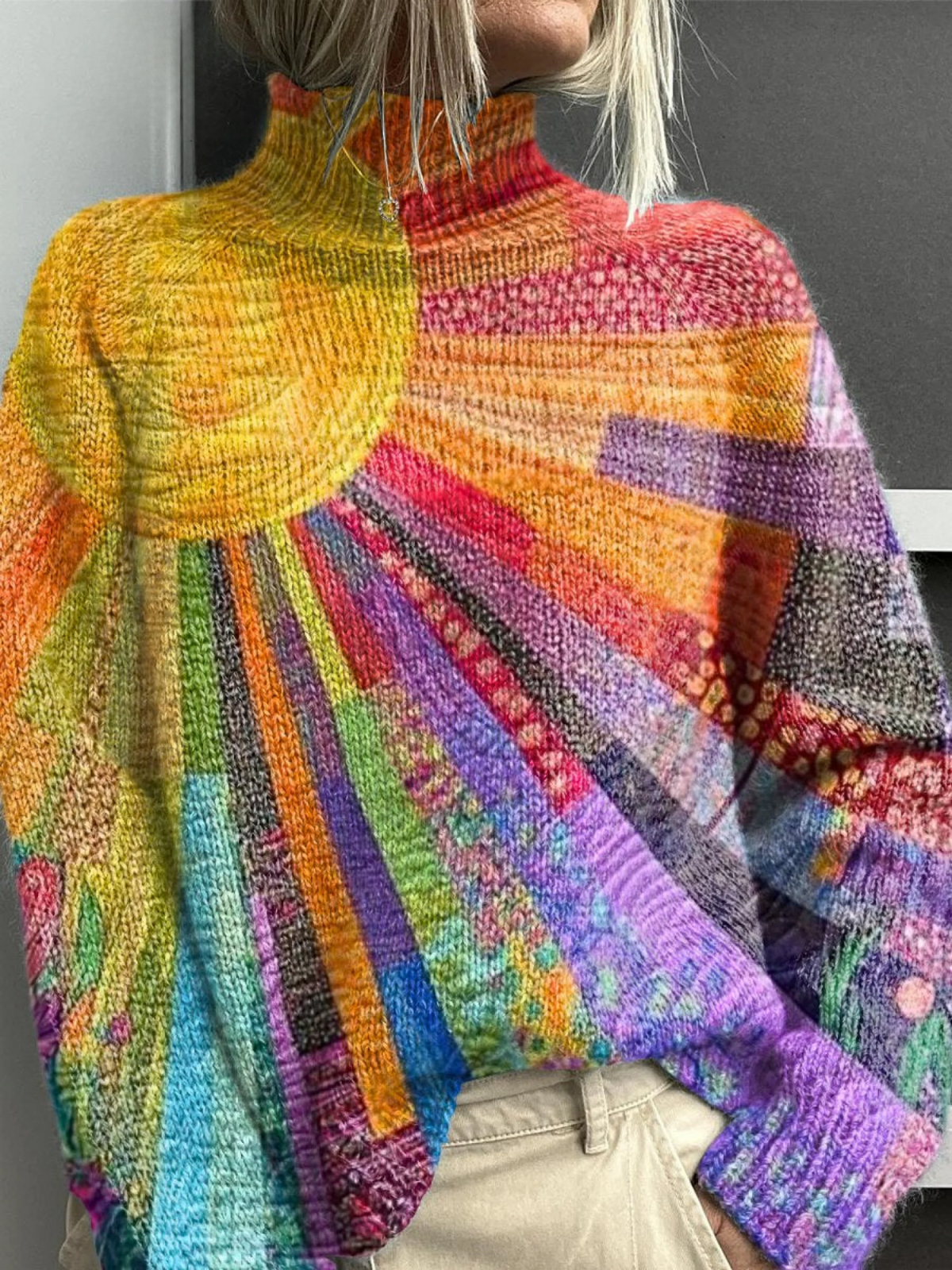 Pamela | Umjetnička Turtleneck Majica