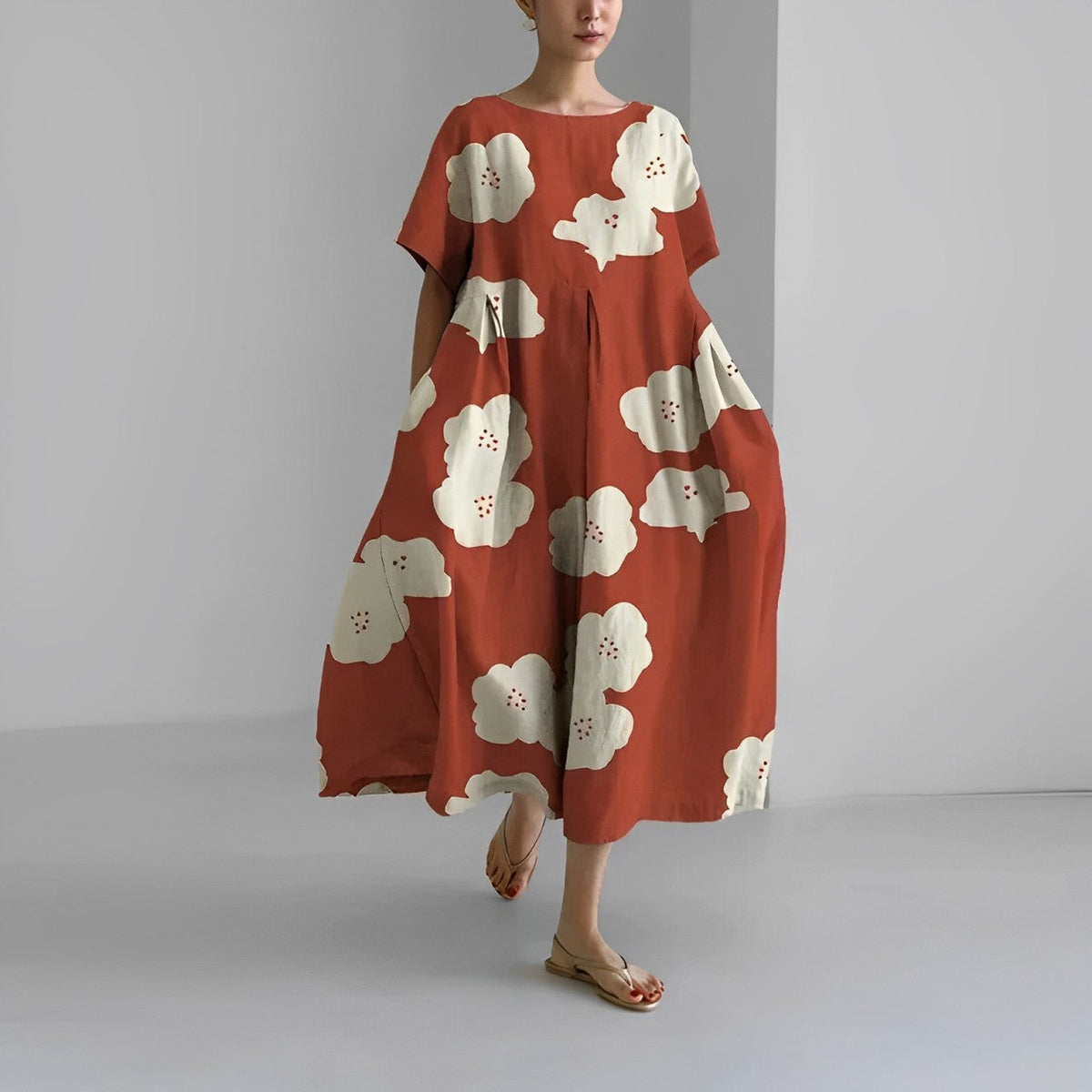 Daisy - Maxi Haljina sa Velikim Pokretom Retro