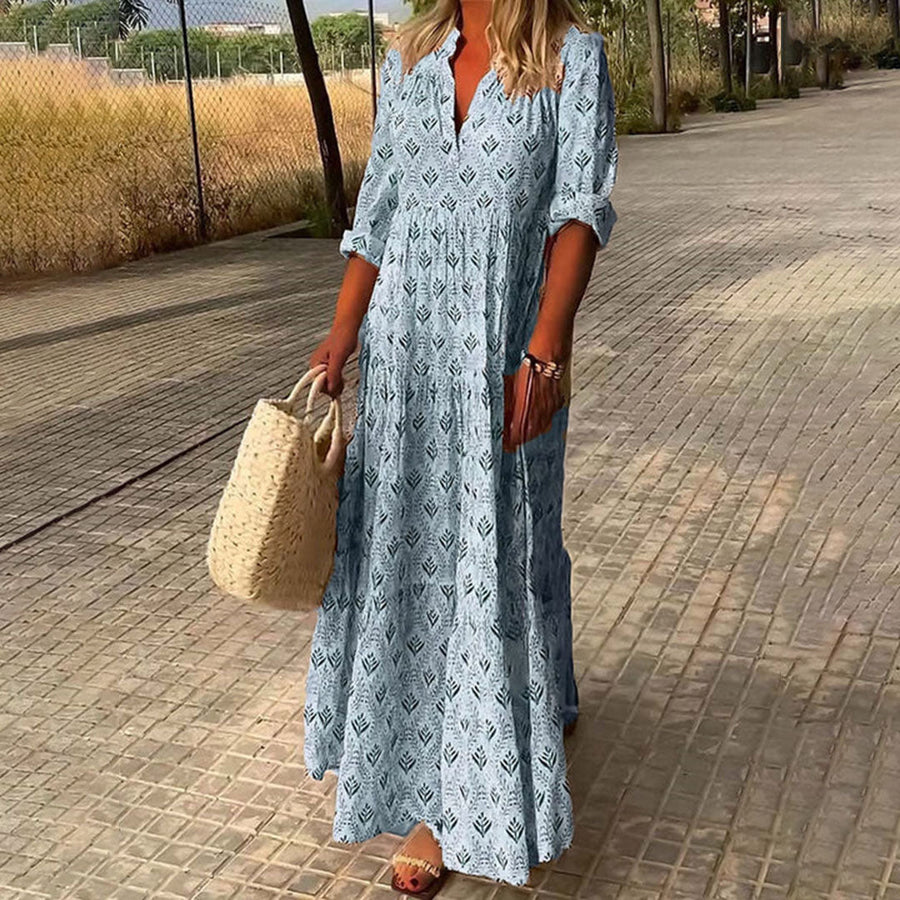 Nora - Elegantna Boho Maxi Haljina