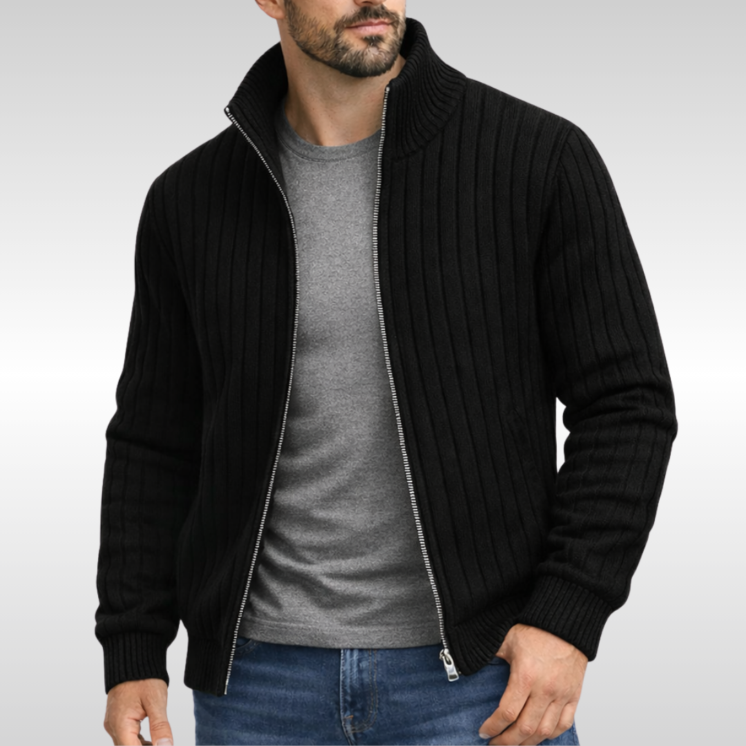 KLASIČNI ELEGANTNI ZIP CARDIGAN ZA MUŠKARCE