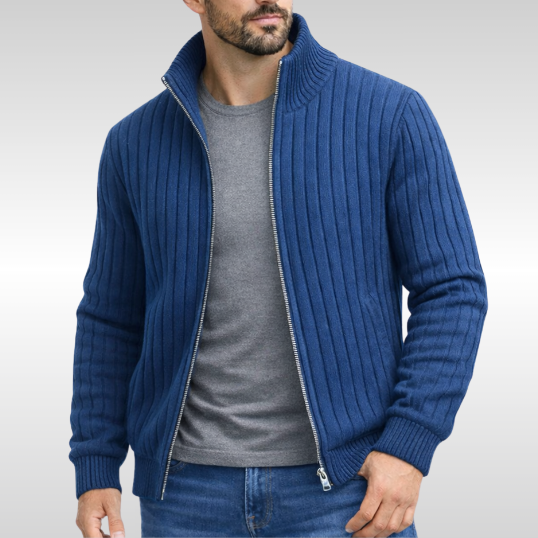 KLASIČNI ELEGANTNI ZIP CARDIGAN ZA MUŠKARCE
