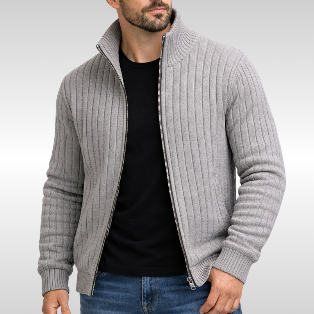 KLASIČNI ELEGANTNI ZIP CARDIGAN ZA MUŠKARCE