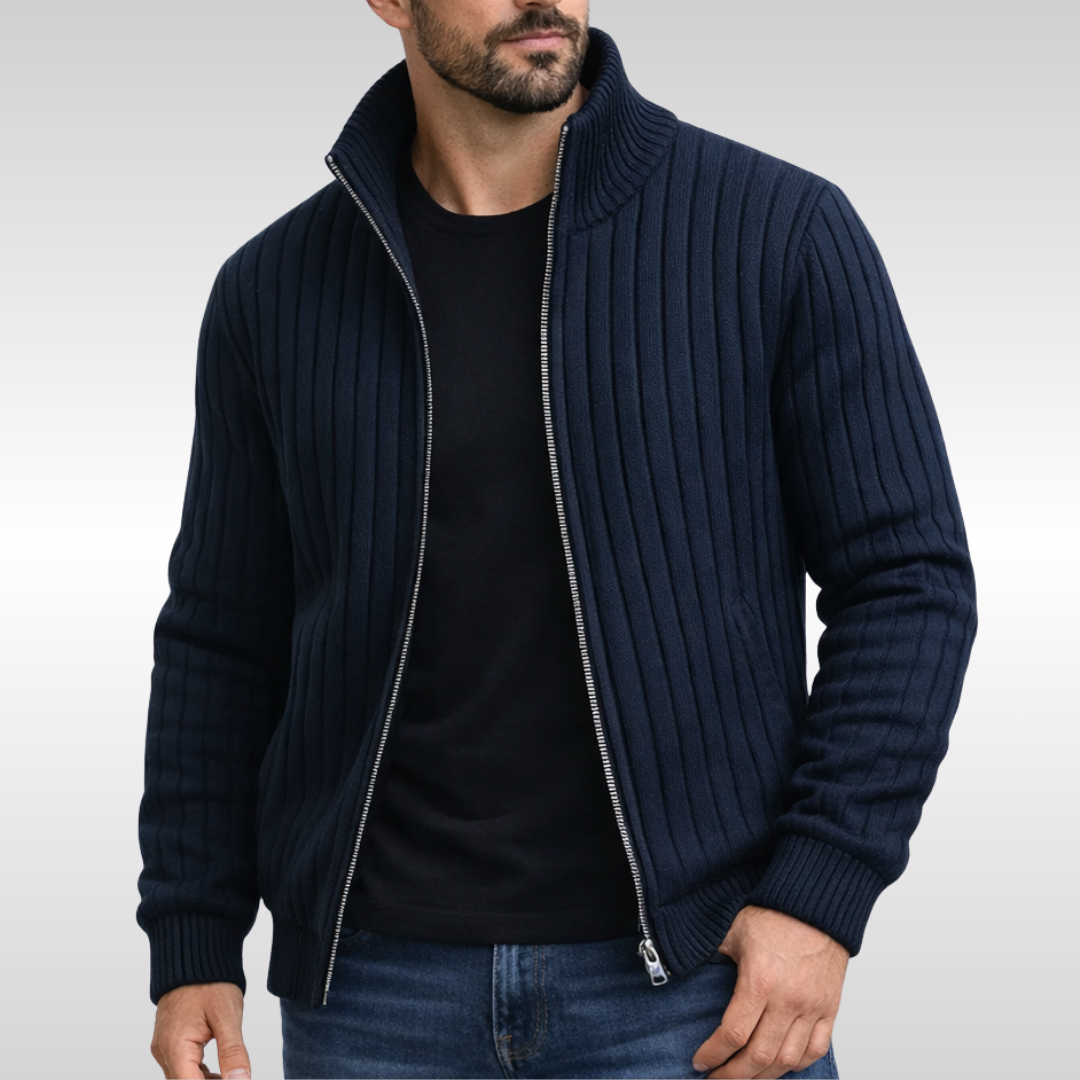 KLASIČNI ELEGANTNI ZIP CARDIGAN ZA MUŠKARCE