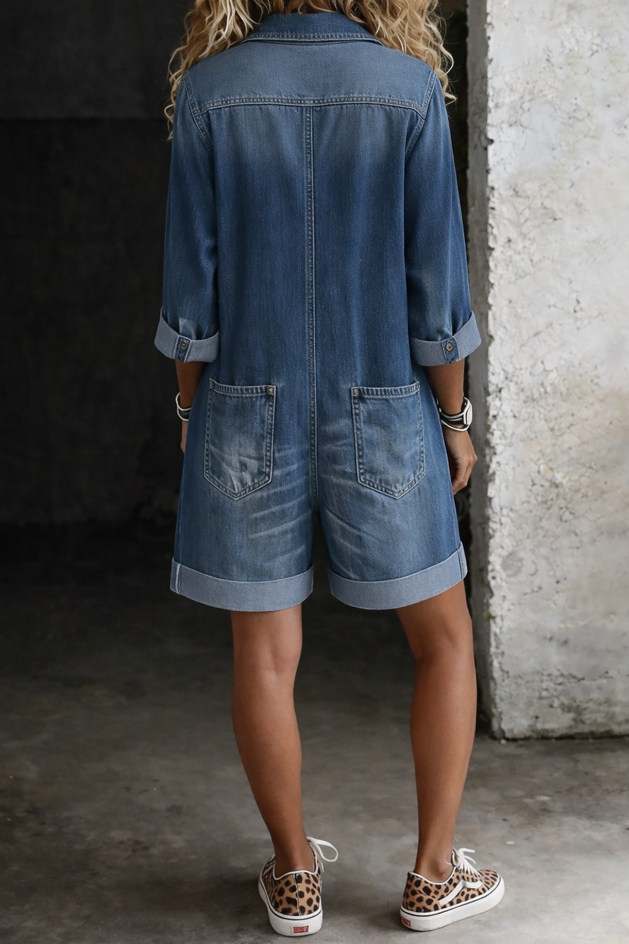 Nora | Kratka casual jeans haljina
