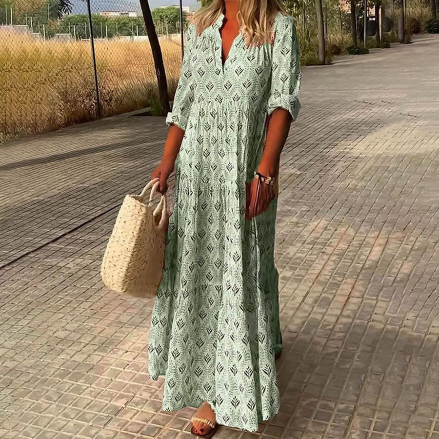 Nora - Elegantna Boho Maxi Haljina