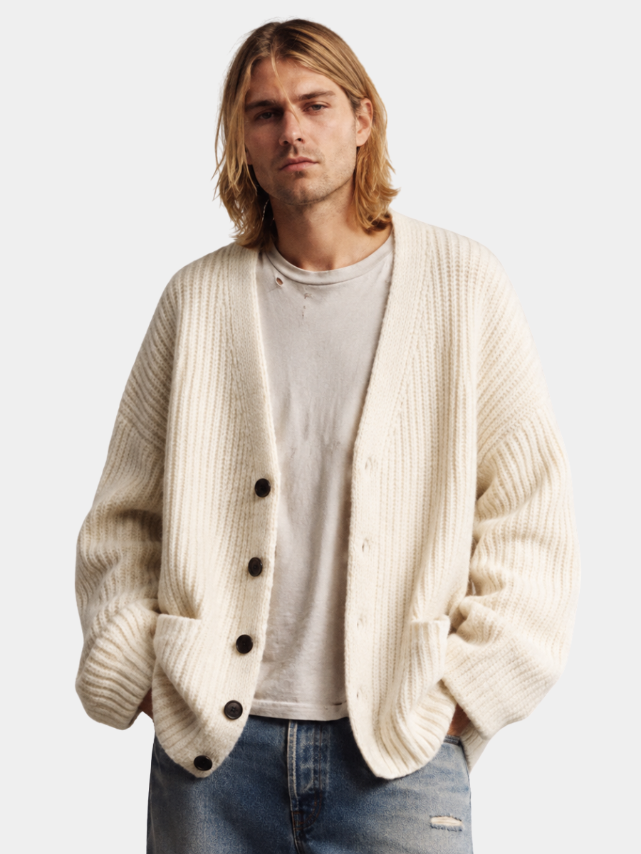 PREVELIK V-IZREZ CARDIGAN ZA MUŠKARCE