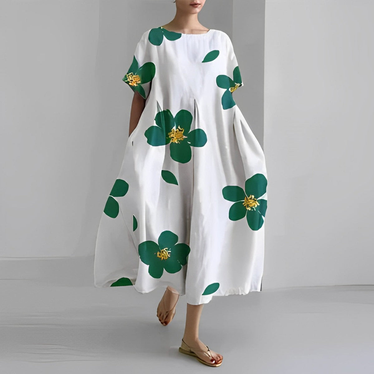 Daisy - Maxi Haljina sa Velikim Pokretom Retro