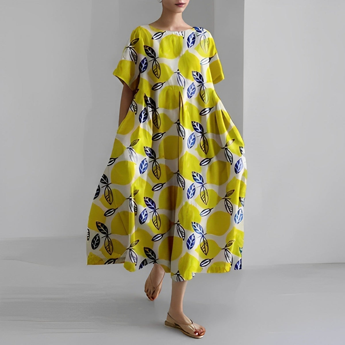 Daisy - Maxi Haljina sa Velikim Pokretom Retro