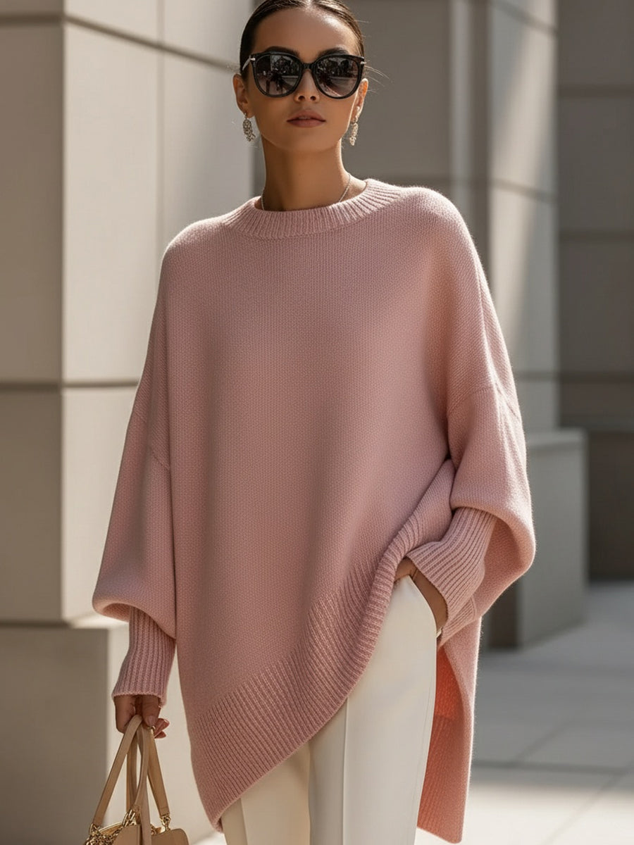 Izolda | Oversized Drape Pletena Džemper