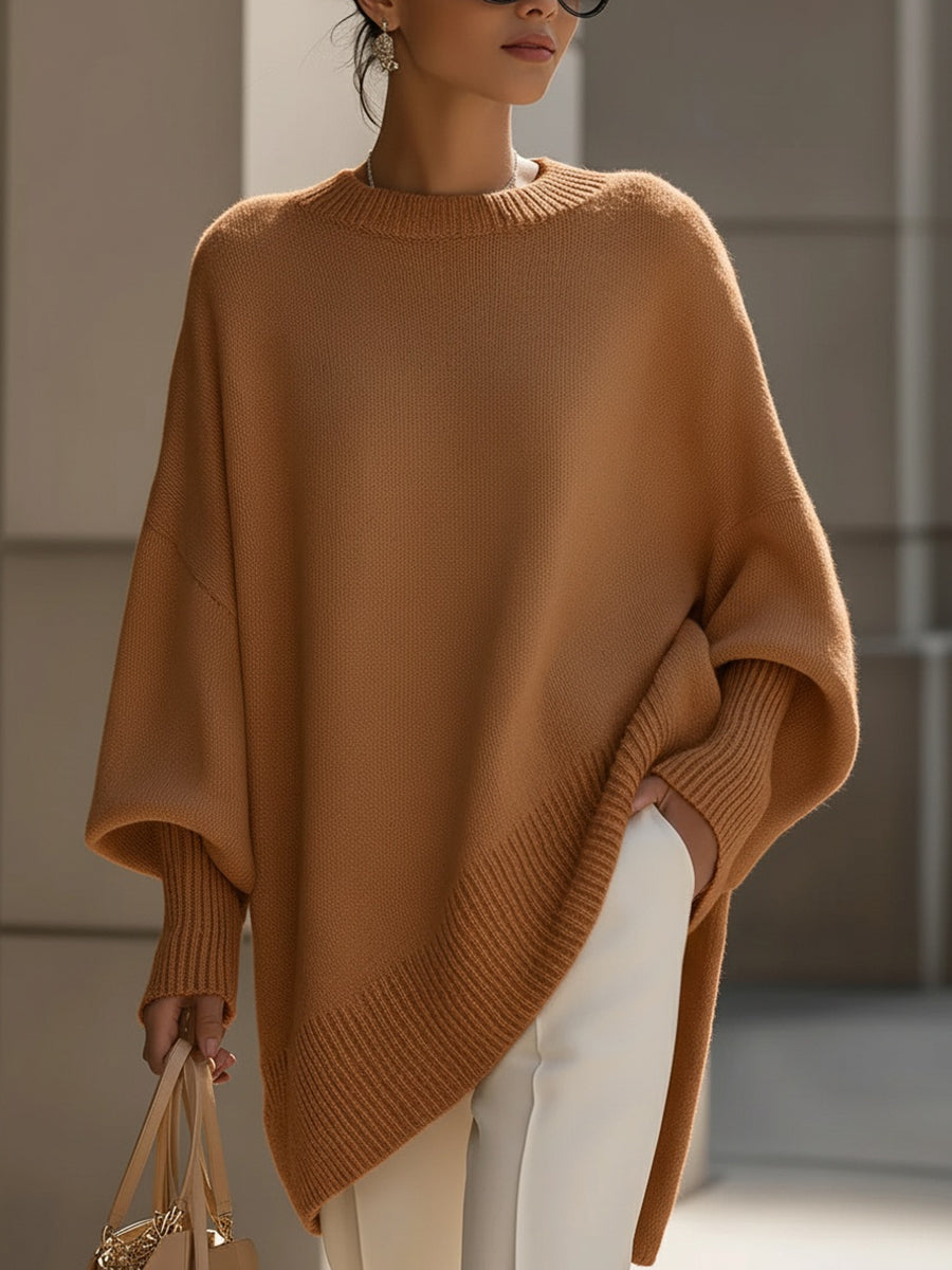 Izolda | Oversized Drape Pletena Džemper