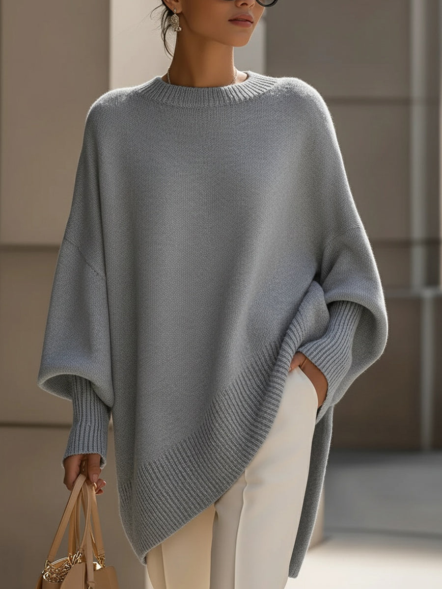 Izolda | Oversized Drape Pletena Džemper