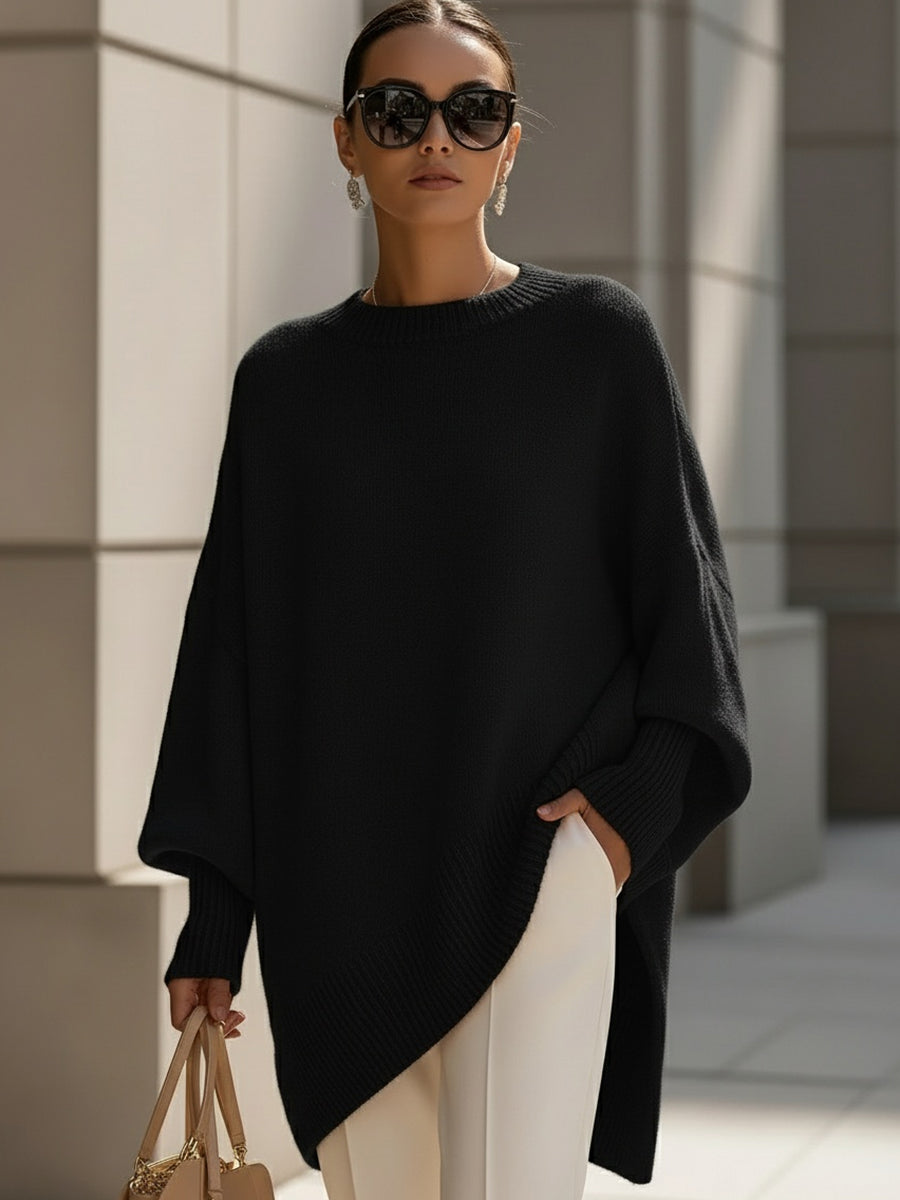 Izolda | Oversized Drape Pletena Džemper