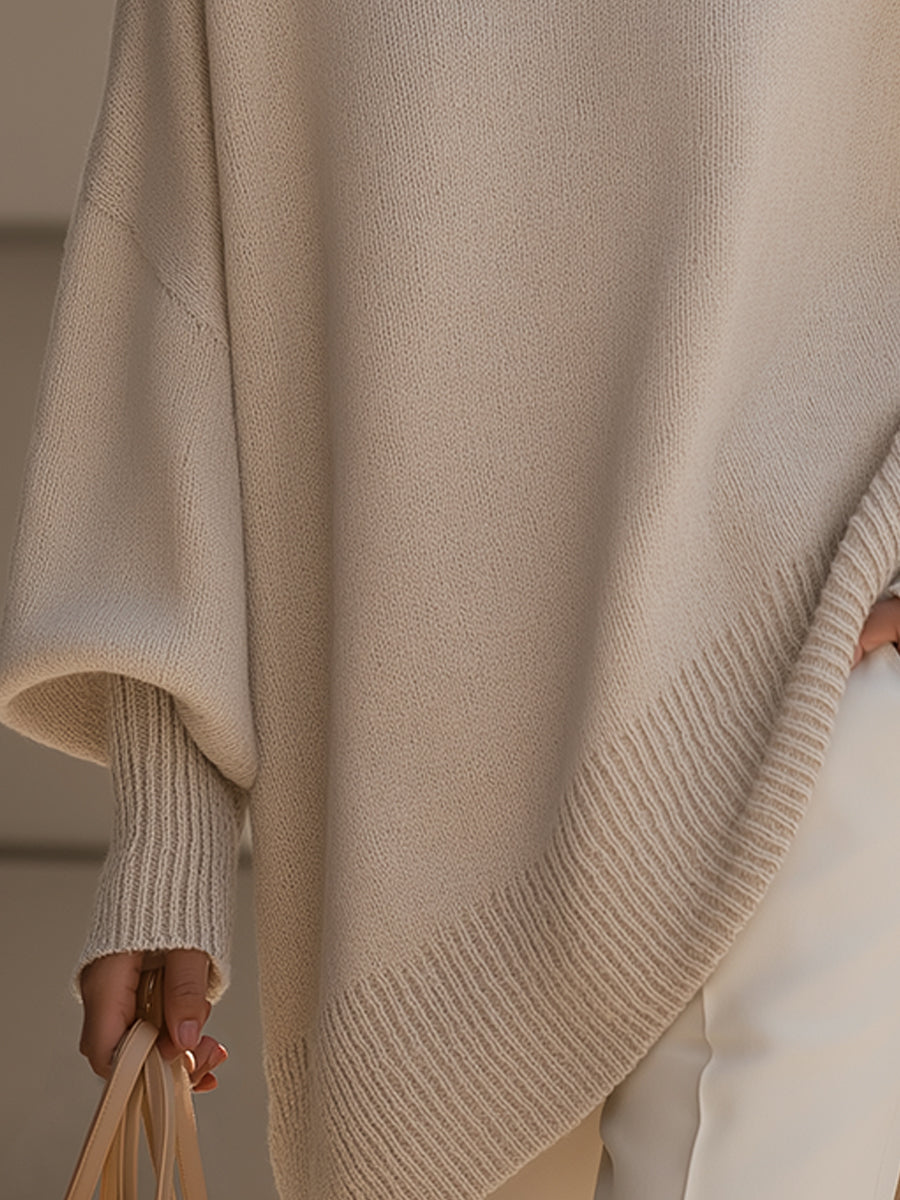 Izolda | Oversized Drape Pletena Džemper