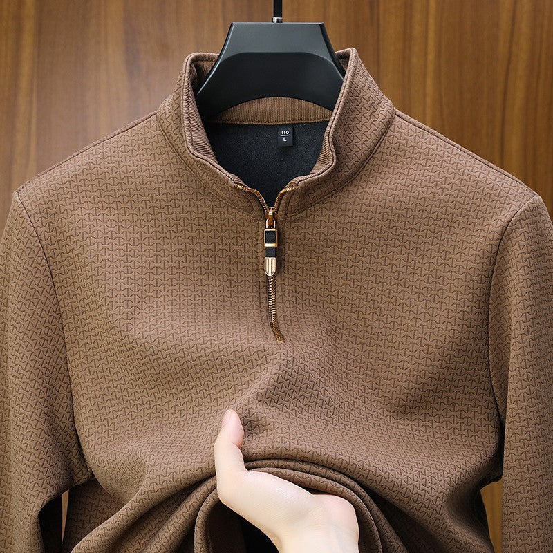 SILK PULOVER SA ČETVRTASTIM ZIPOM ZA MUŠKARCE