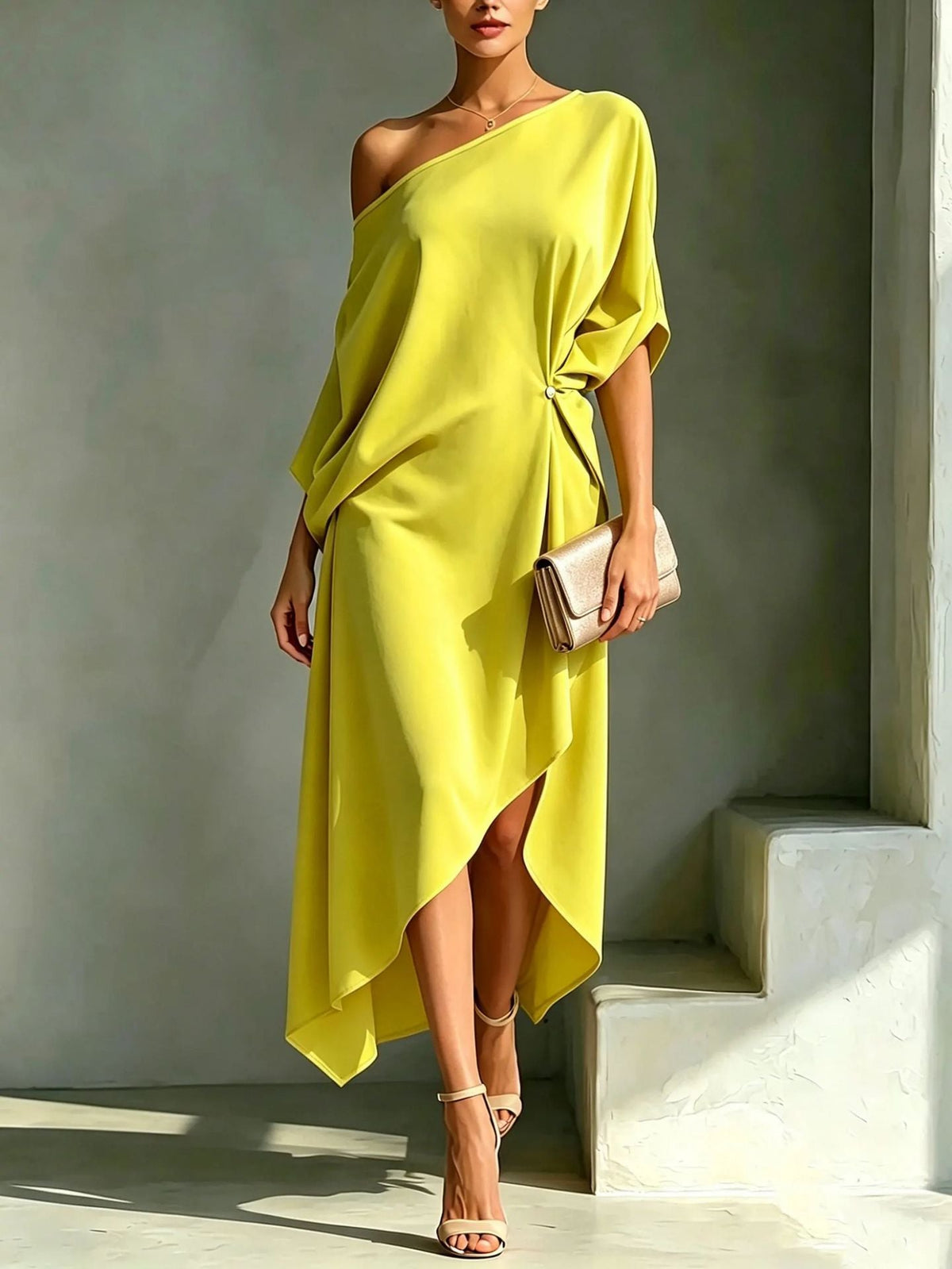 Camila | Elegantna Asimetrična Haljina