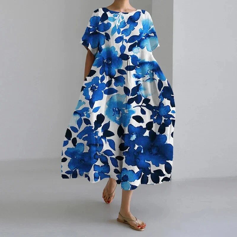 Daisy - Maxi Haljina sa Velikim Pokretom Retro