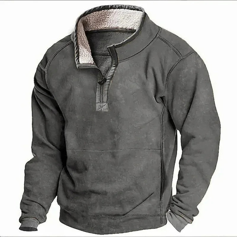 UDOBAN ZIMSKI ZIP PULOVER ZA MUŠKARCE