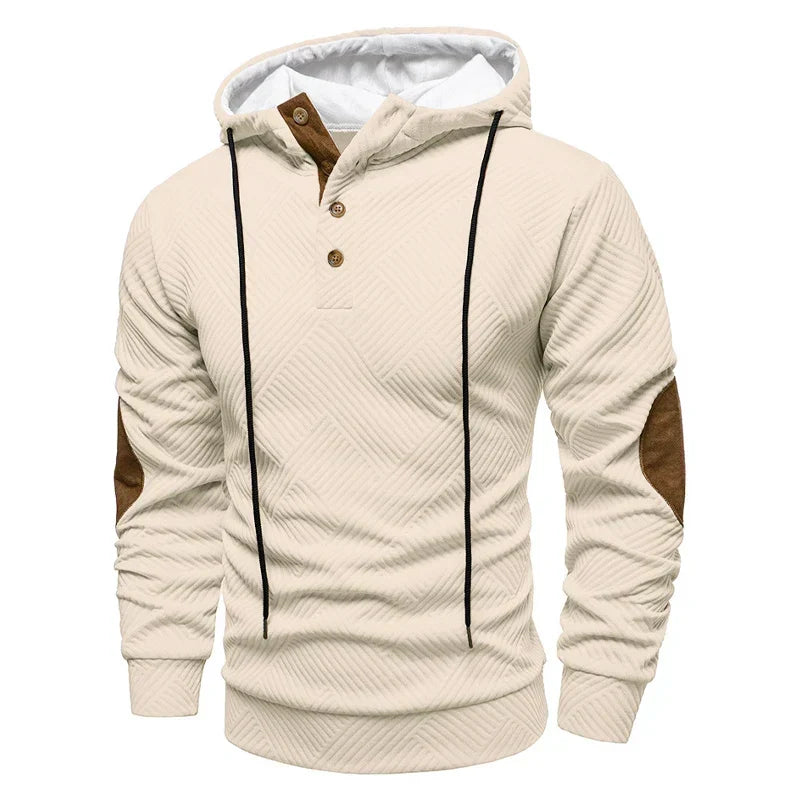 SLIM FIT PULOVER SA POLU-DUGMADIMA ZA MUŠKARCE