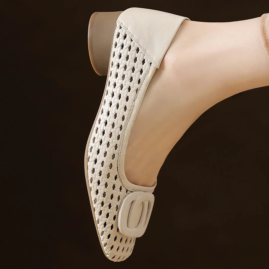 Opijum Woven Leather Flats