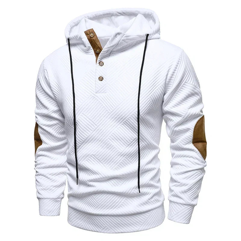 SLIM FIT PULOVER SA POLU-DUGMADIMA ZA MUŠKARCE