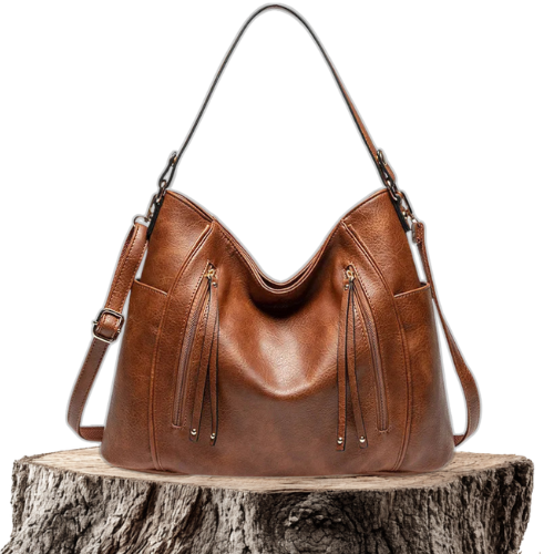 Coralie™ | Usnjena torba s frufruji