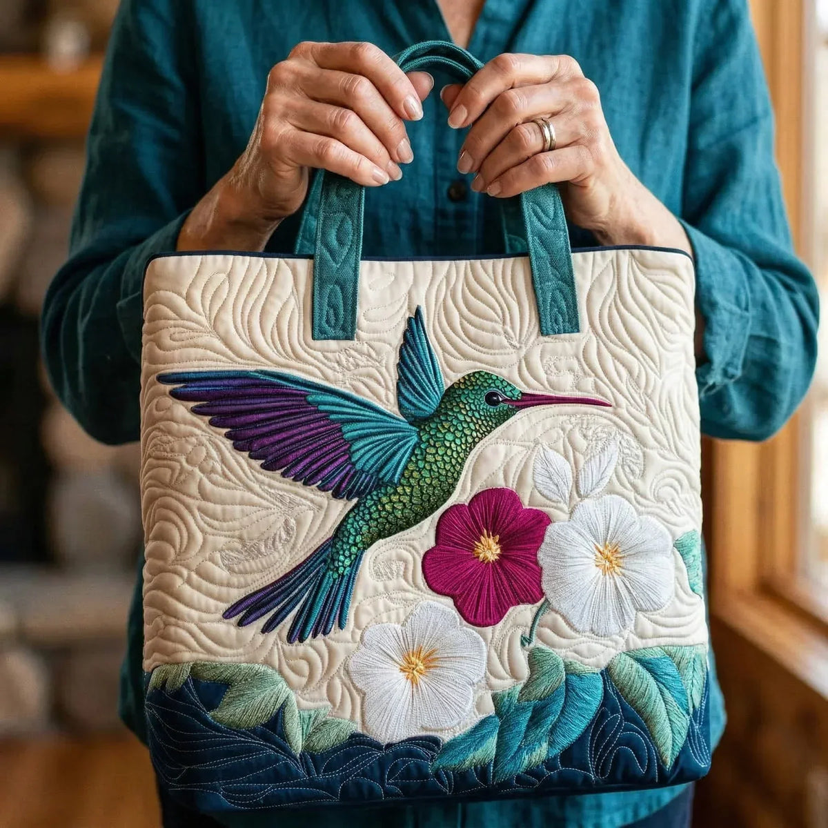 Jastučić Torba - Kolibri i Bela Cvetlica