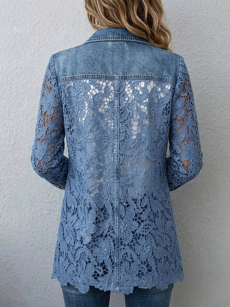 Lucille – Blazer sa cvetnim čipkastim uzorkom