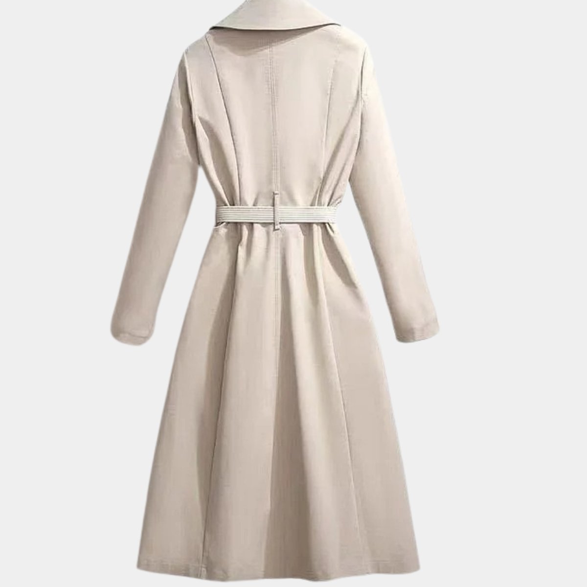 Evelyn | Ženski klasični midi trench kaput sa pojasom