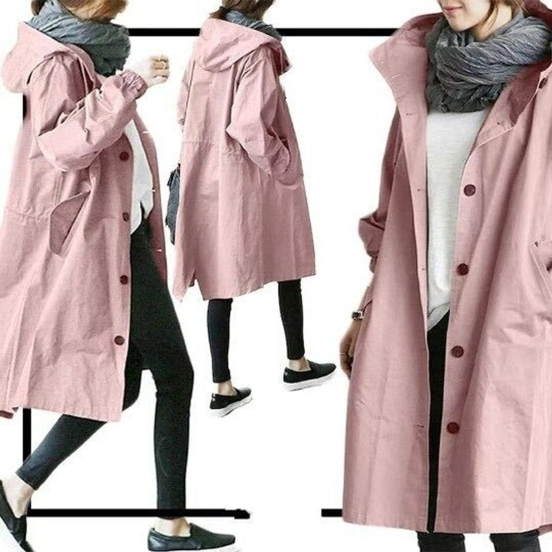 Amelia | Ženski oversized kaput otporan na vodu sa dugmadi